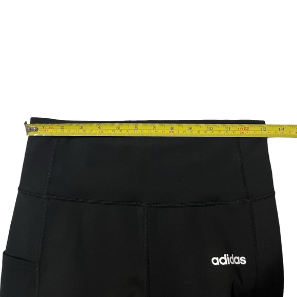 Adidas Leggings Three 3 Stripe Climalite Tights Athletic Lounge - Picture 11 of 13